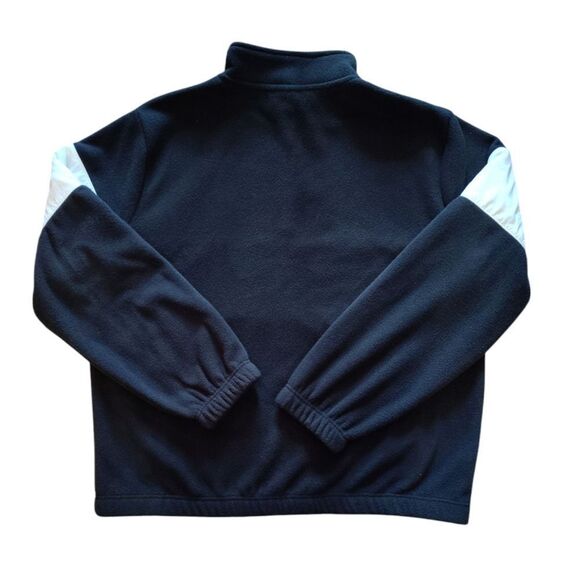 FILA Black Colorful Logo Panel Quarter Zip Pullover Fleece Sweater Large - Picture 10 of 13